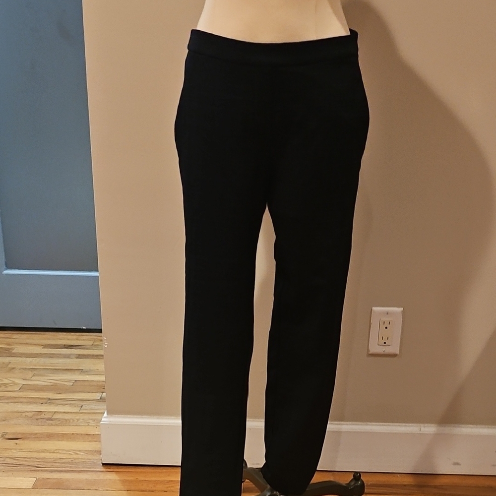 Theory Black And Blue Straight Leg Women's Pants